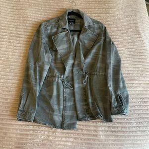 NWOT Lucky Brand grey camo jacket